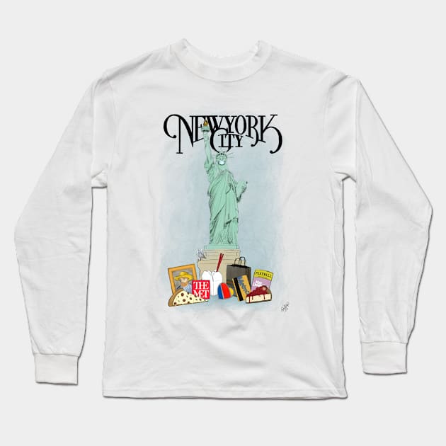 New York 2020 Long Sleeve T-Shirt by KristaEstepArt